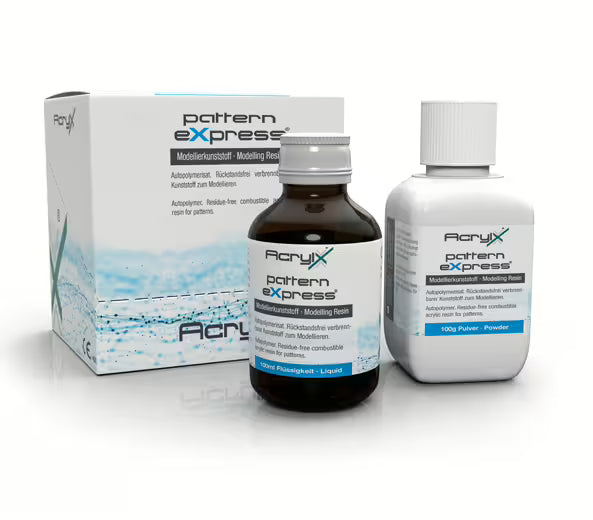 <strong>AcrylX GmbH<br></strong>pattern eXpress® Dentin / Monomer<br>Modellierkunststoff / Autopolymerisat
