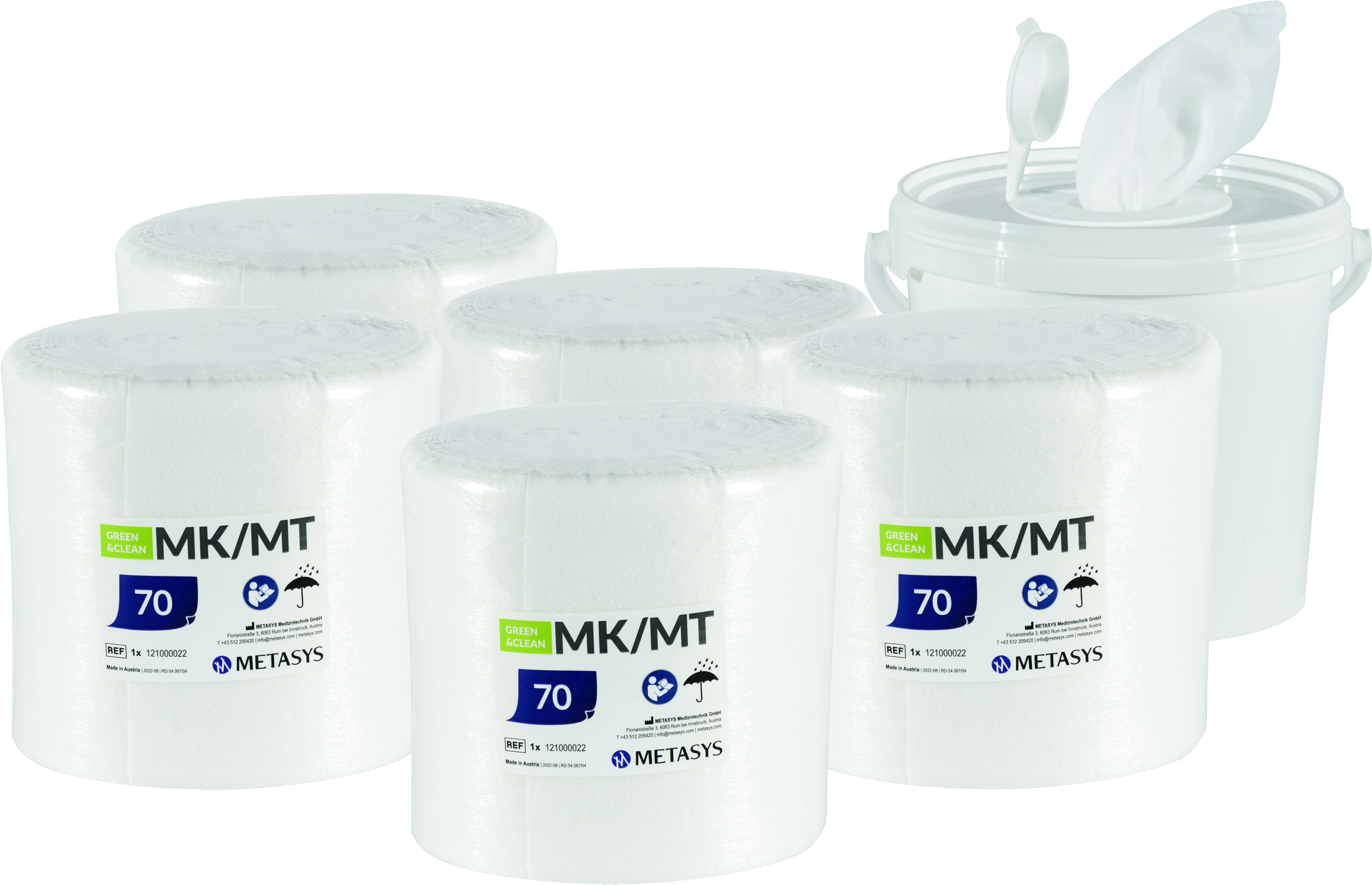 <strong>Metasys GREEN & CLEAN MK</strong><br> Alkoholfreie Wischdesinfektion<br>29 x 27 cm