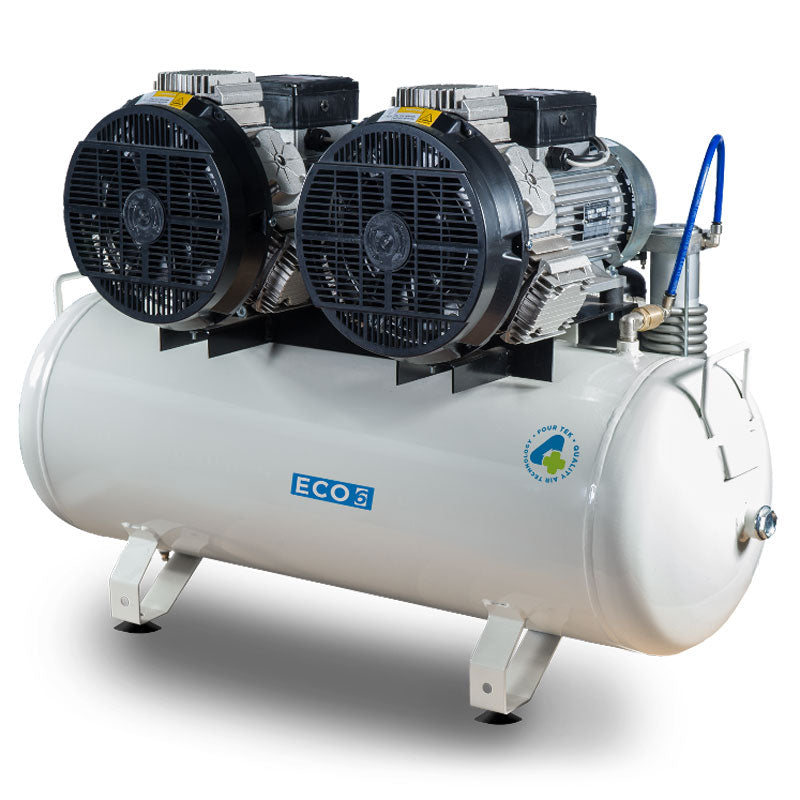 4TEK ECO 6 ölfreier Dentalkompressor mit 100-Liter-Tank