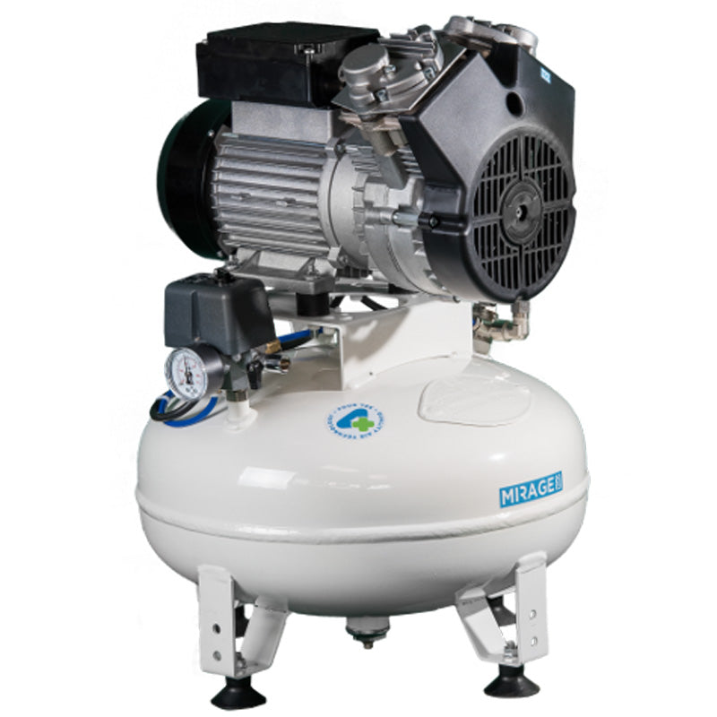 4TEK MIRAGE 130 ölfreier Dentalkompressor mit 25-Liter-Tank