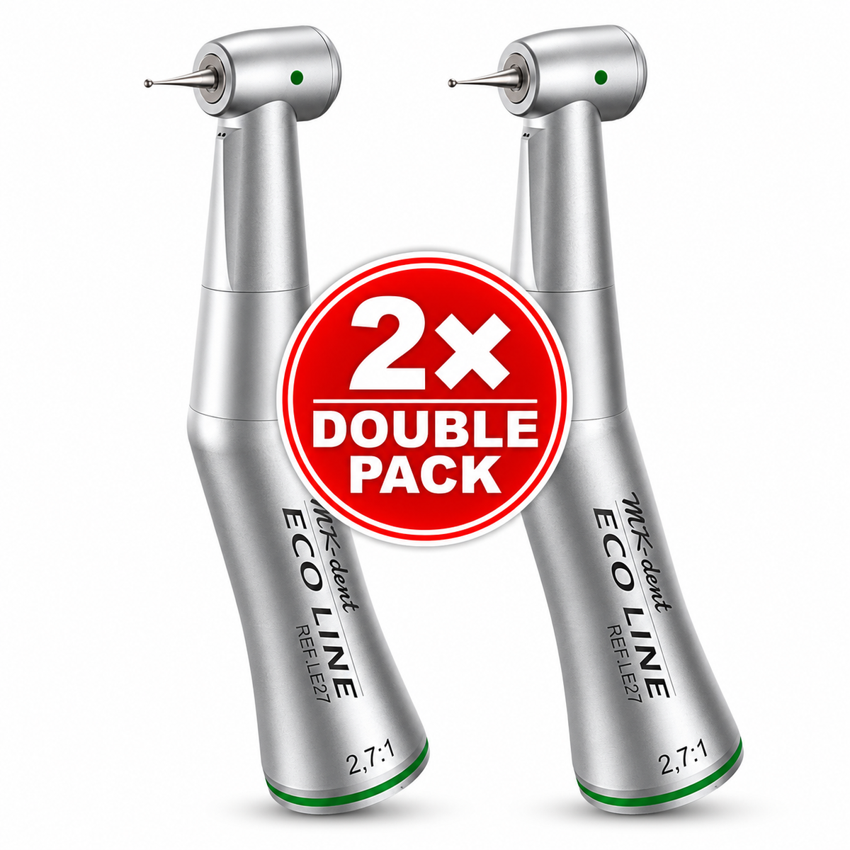 MK-dent ECO LINE LE27 Winkelstück ohne Licht – 2× Double Pack Aktion