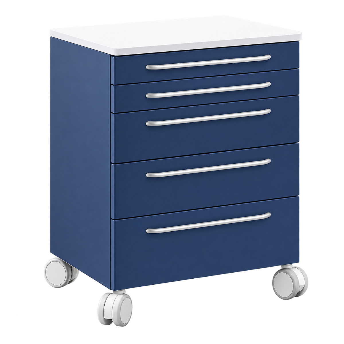 Edarredo mobiler Schubladenschrank aus Stahl E.04 für Praxis & Labor