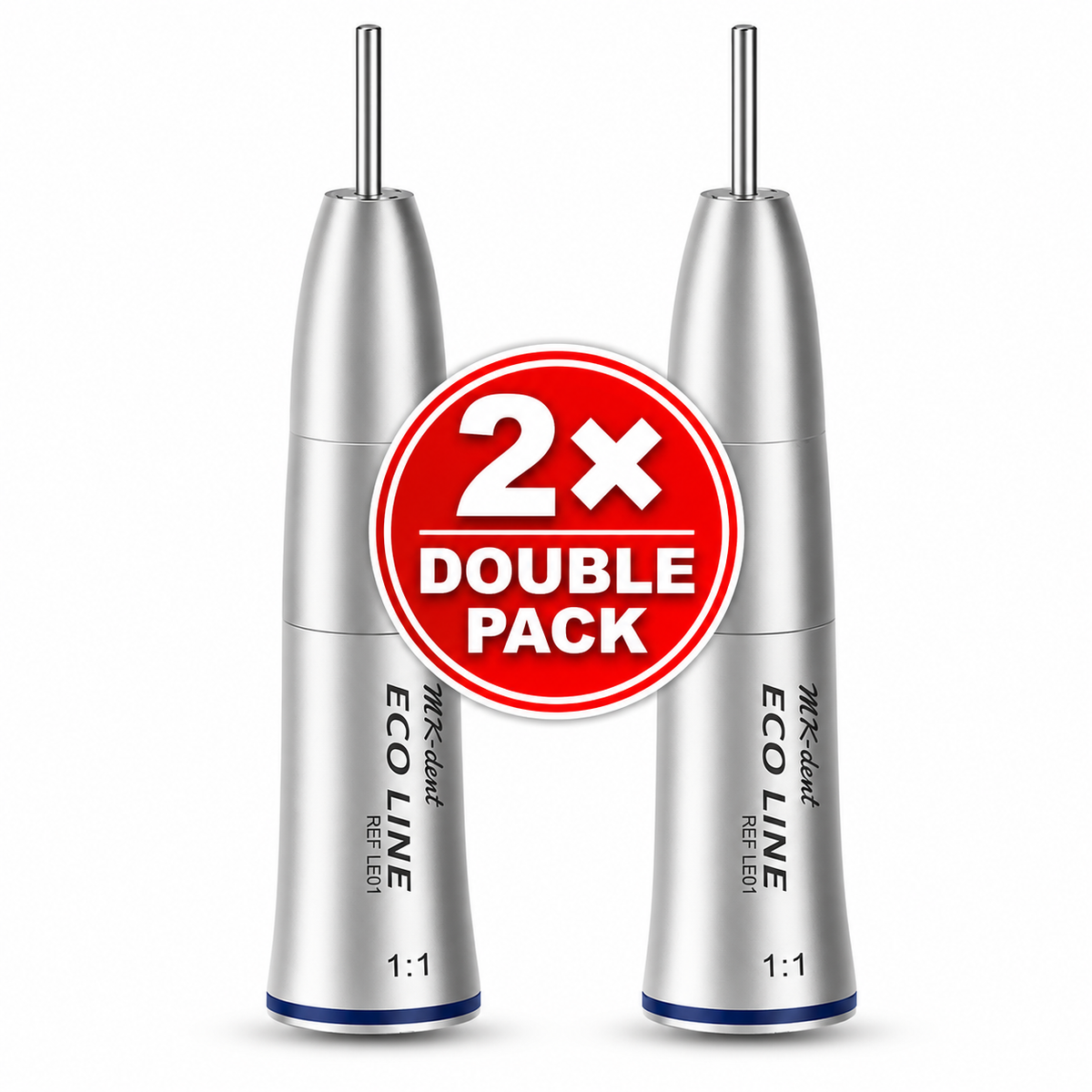 MK-dent ECO LINE LE01 Handstück ohne Licht – 2× Double Pack Aktion