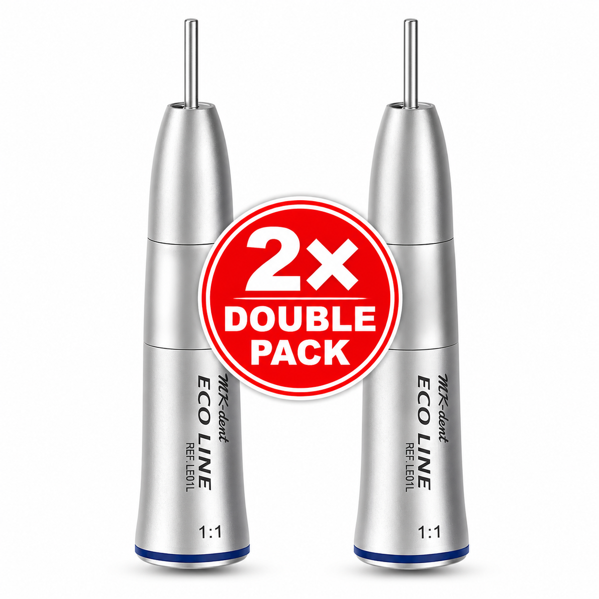 MK-dent ECO LINE LE01L Winkelstück mit Licht – 2× Double Pack Aktion