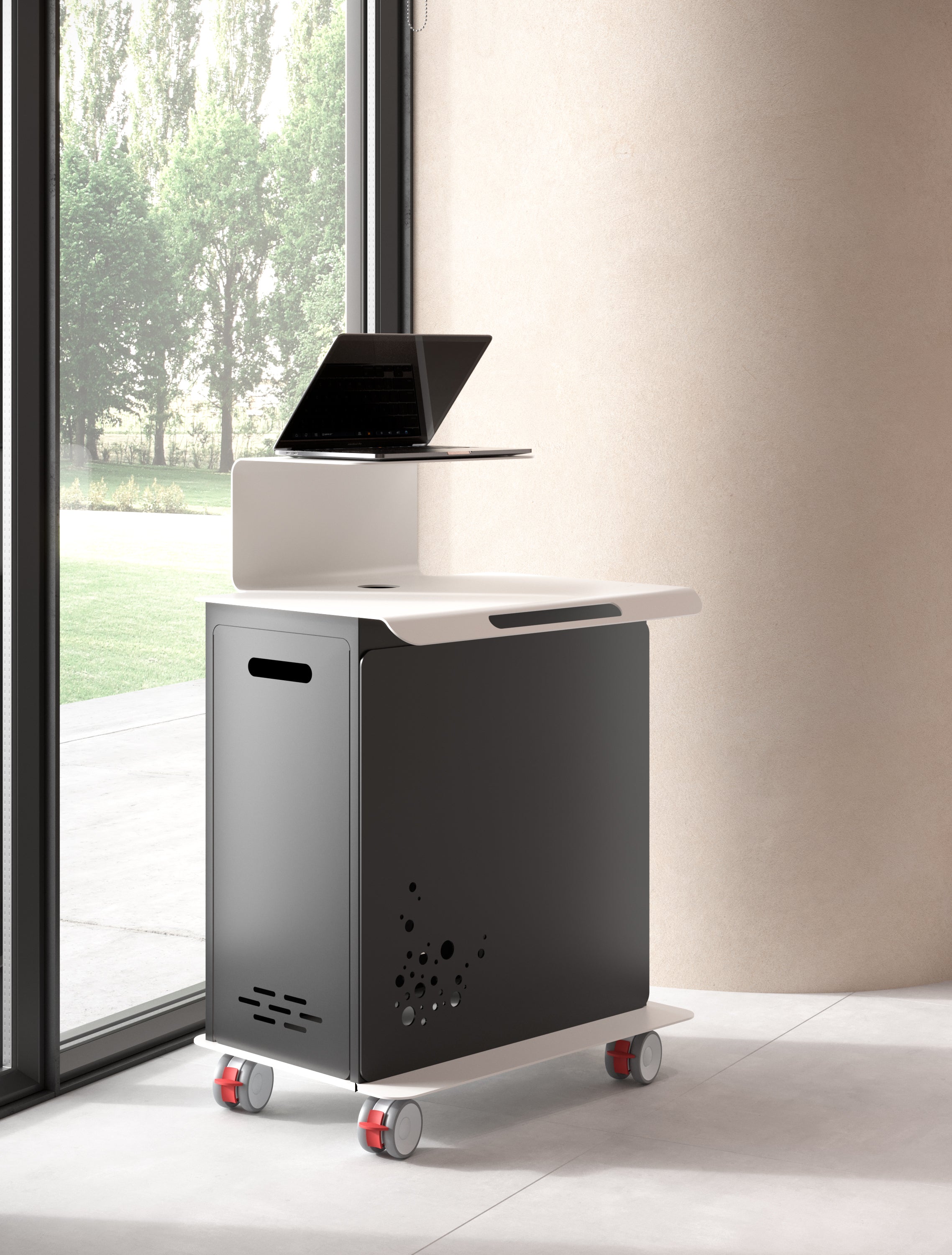 Edarredo Caddie Cart – multifunktionale Workstation für Dentalpraxen und Labore, mobil und platzsparend für effizientes Arbeiten