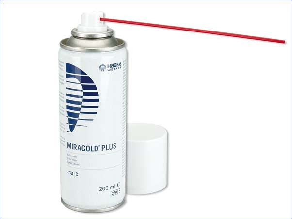 Hager & Werken Miracold Plus Kältespray zur Vitalitätsprüfung, 200 ml