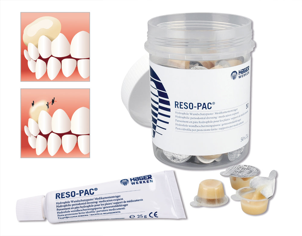 Hager & Werken Reso-Pac Wundschutzpaste für orale Wunden und Nähte