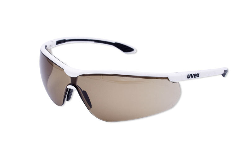 Hager & Werken iSpec Comfort Fit Schutzbrille mit Hart-Weichkomponenten und einstellbarer Bügellänge für Zahnarztpraxis und Dentallabor.