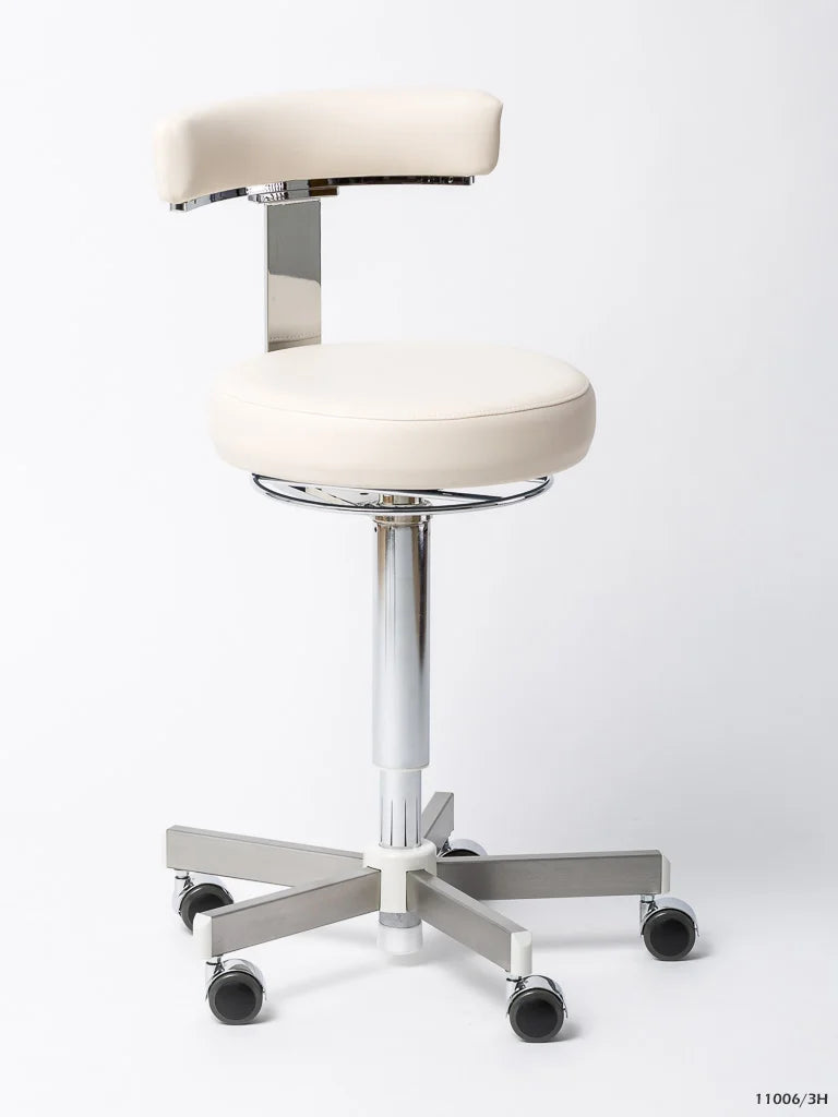 Jörg & Sohn Coburg Dentalift 11006: Zahnärztlicher Arbeitsstuhl mit ergonomischem Design, gepolsterten Armlehnen und einer verstellbaren Rückenlehne, geeignet für eine komfortable Behandlung und optimale Unterstützung in der zahnärztlichen Praxis