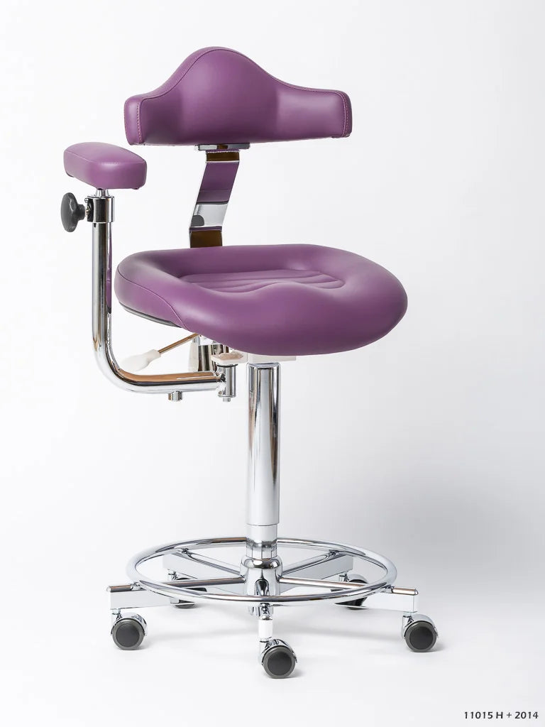 Jörg und Sohn Coburg Eurolift 11015 ergonomischer Mehrzweckstuhl mit anatomischem Sitz Rückenlehne Fußtrittring für Zahnarztpraxis Dentallabor Klinik und medizinische Arbeitsplätze
