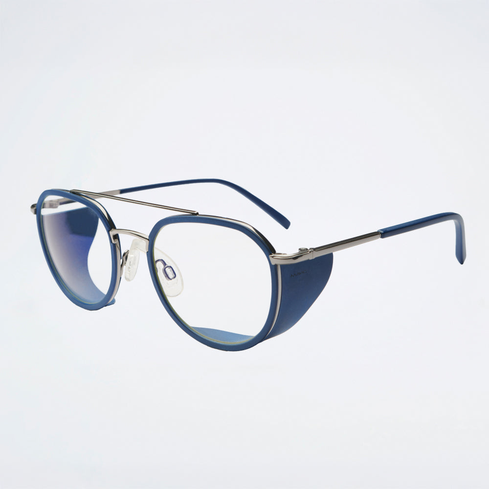 MAVIG BR323 Röntgenschutzbrille in Seaside Blue mit Titanfassung und Trielle®-Seitenschutz