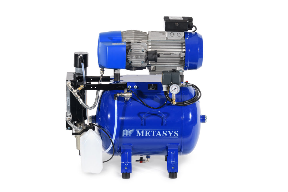 METASYS META Air 150 ölfreier Dental-Kompressor mit Membran-Trocknung und 152 l min Fördermenge für Zahnarztpraxis und Praxislabor`