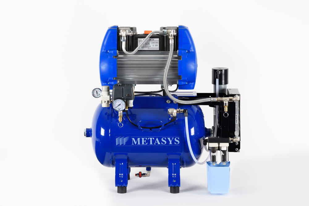 METASYS META Air 30 ölfreier Dental-Kompressor mit Membran-Trocknung 120 l min für Zahnarztpraxis und 1 Behandler