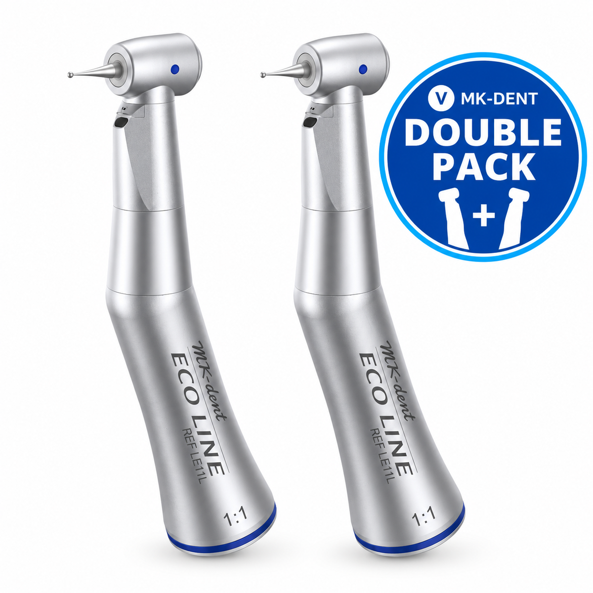 MK-dent LE11L Eco Line Winkelstück mit Licht – Double Pack Aktion