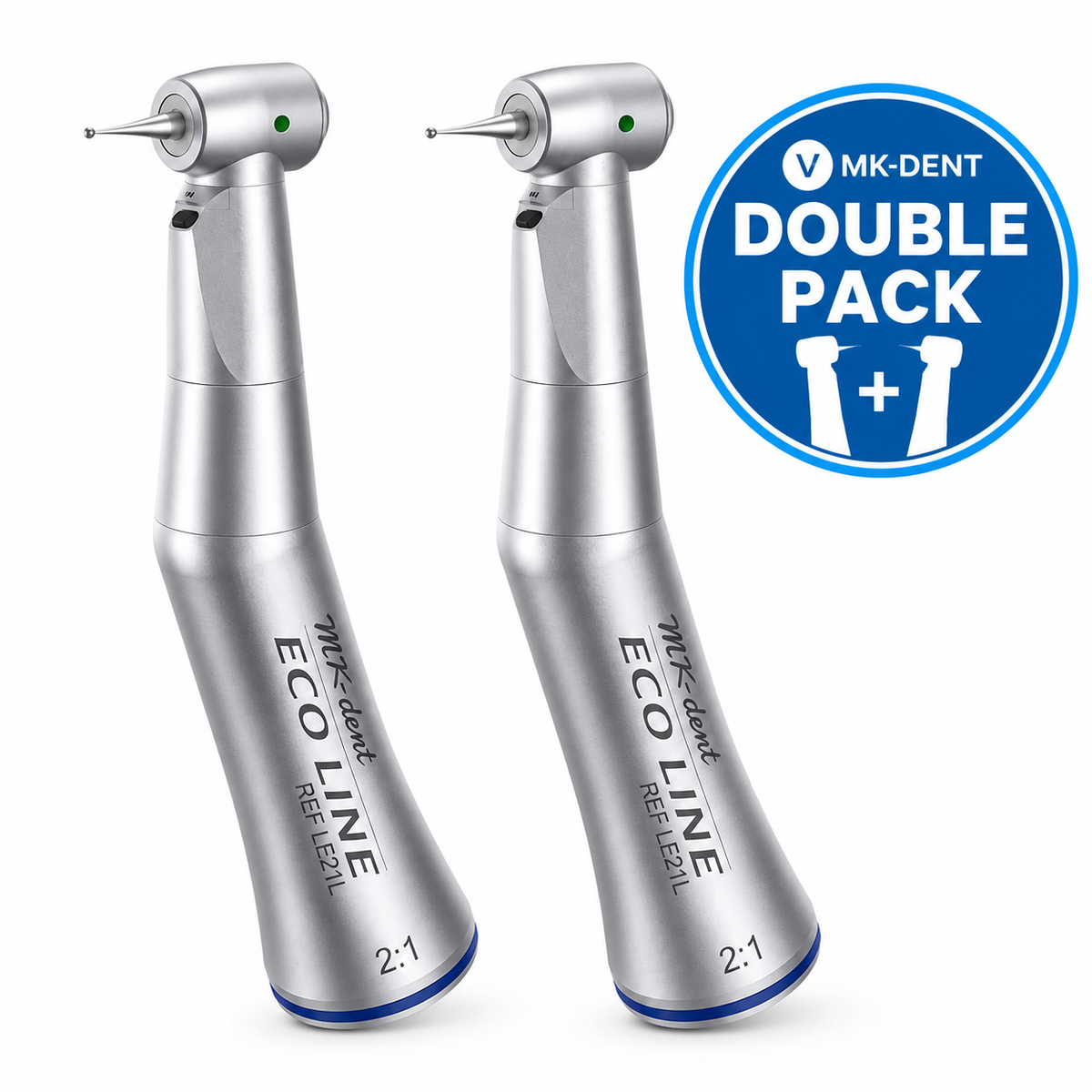 MK-dent LE21L Eco Line Winkelstück mit Licht – Double Pack Aktion