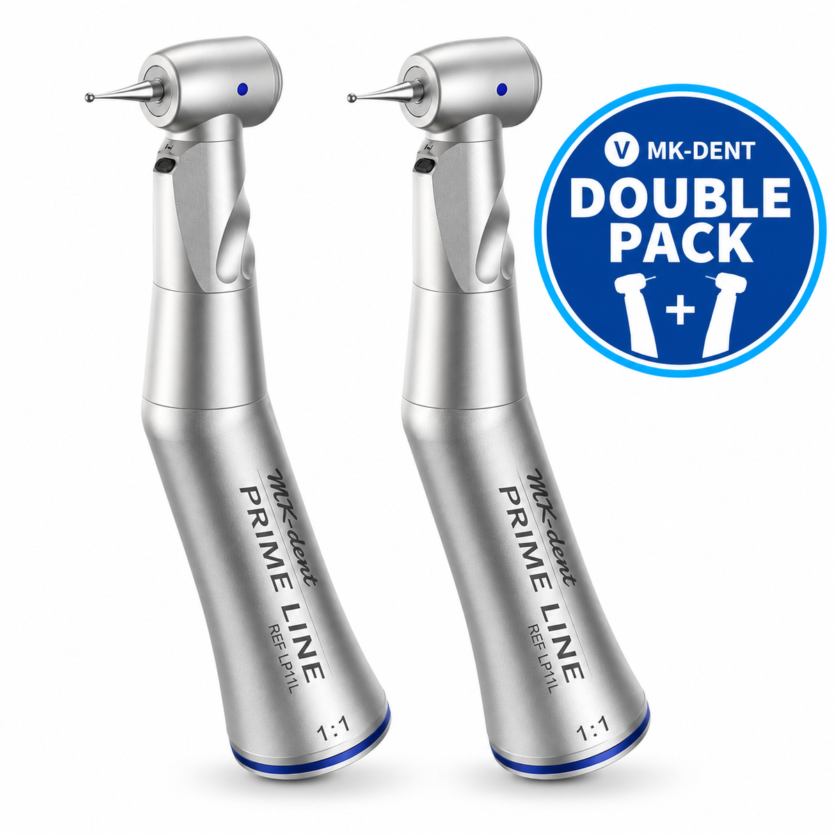 MK-dent LP11L Prime Line Winkelstück mit Licht und 1:1-Übertragung – Double Pack Aktion
