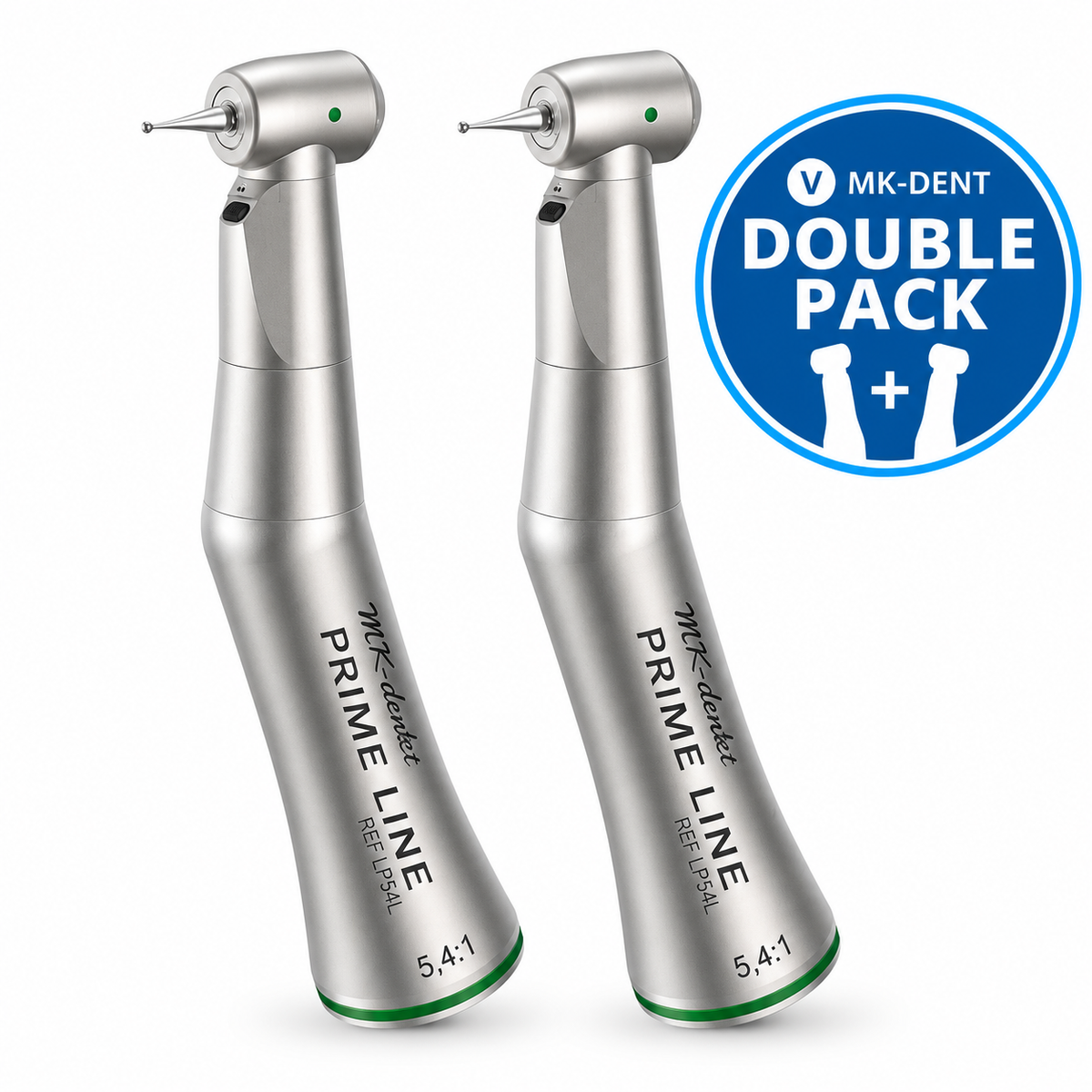 MK-dent LP54L Prime Line Winkelstück mit Licht und 5,4:1-Untersetzung – Double Pack Aktion