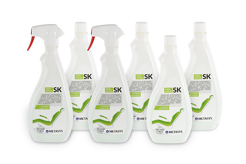 <strong>Metasys GREEN&CLEAN SK</strong><br> Alkoholfreie Sprühdesinfektion<br>Große Flächen