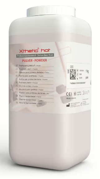 <strong>AcrylX GmbH<br></strong>Xthetic® hot<br>Kurzzeit-Heißpolymerisat für die Stopf-/Presstechnik