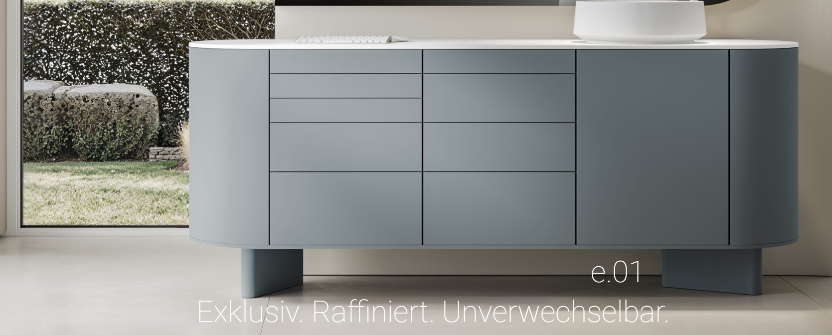 Edarredo Behandlungszeile aus hochwertigem Stahl e.01