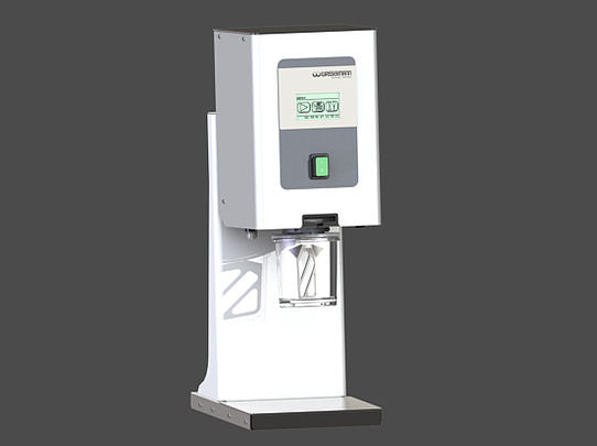 Wassermann Wamix-Touch Injector Vakuum-Anrührgerät mit Touchscreen und Druckluft-Injektor für Gips Einbettmassen und Silikone im Dentallabor.