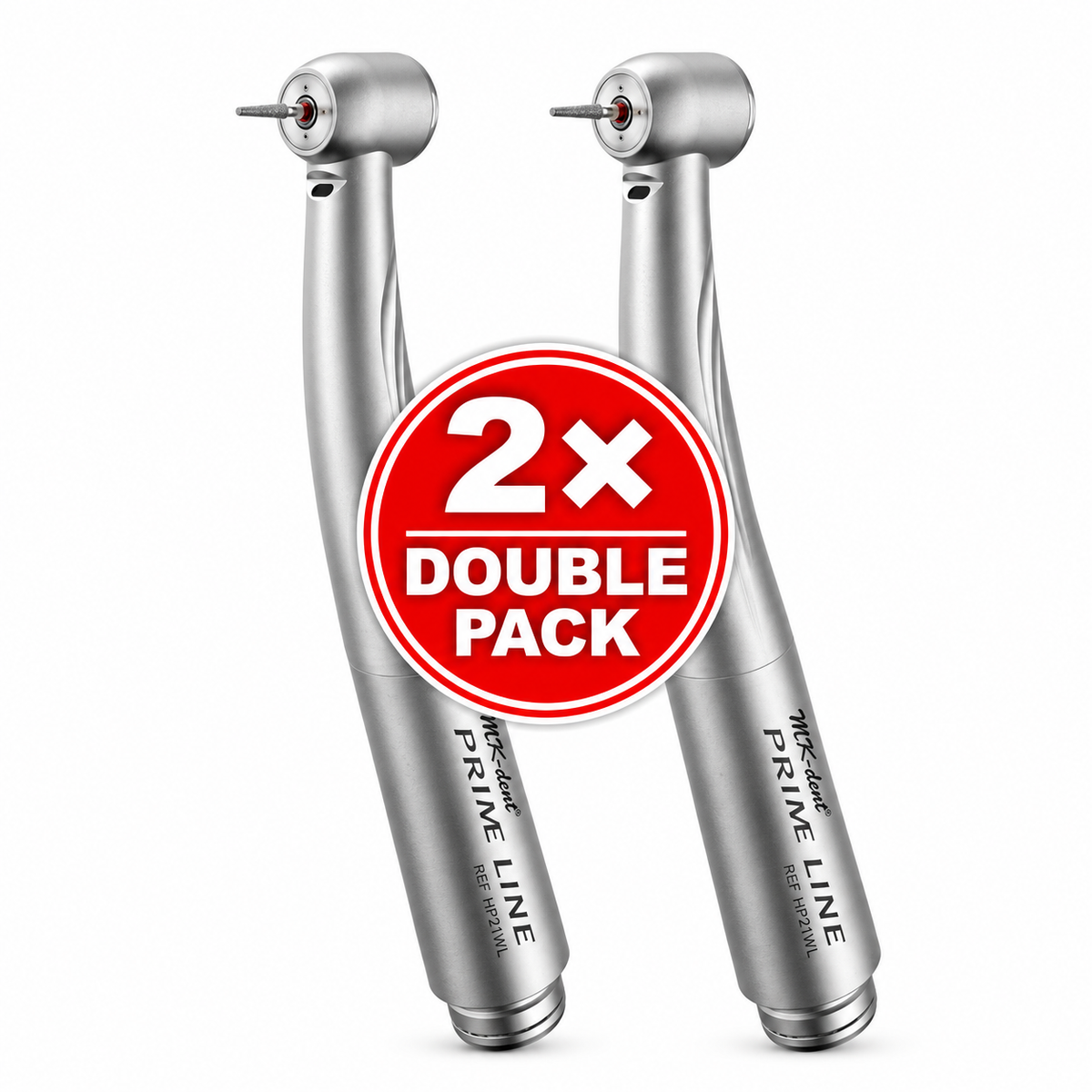 MK-dent PRIME LINE HP21WL Turbine mit Licht – 2× Double Pack Aktion