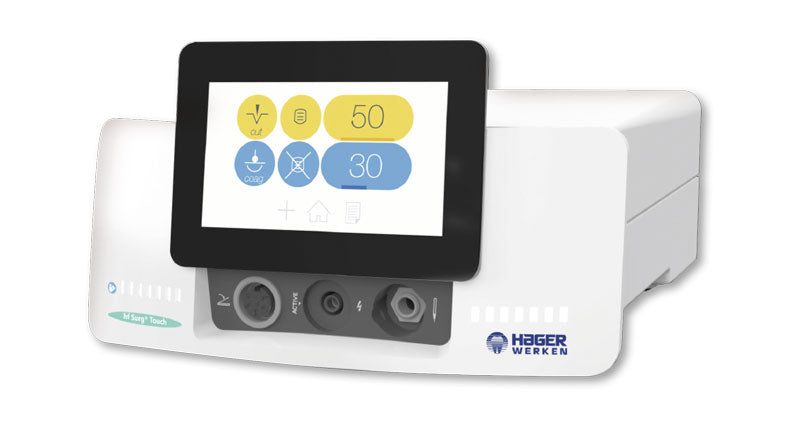 <strong>Hager & Werken hf Surg® Touch</strong><br>Elektrochirurgiegerät