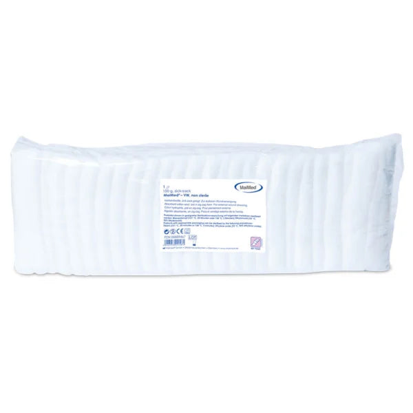 <strong>MaiMed® VW zickzack</strong><br>Gebrauchsfertige Verbandwatte<br>Sauerstoffgebleicht ohne Chlor